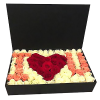 Фото товара 101 роза в коробке "I love you" в Мелитополе