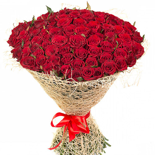 Фото товара 101 красная роза в Мелитополе