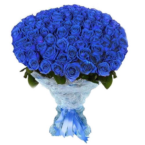 Фото товара 101 синяя роза (крашеная) в Мелитополе