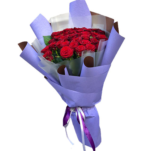 Фото товара 33 красные розы в Мелитополе