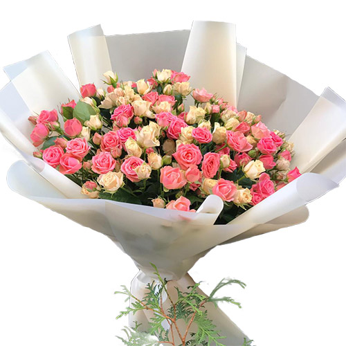 Фото товара 33 кустовые розы в Мелитополе