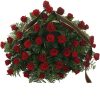 Фото товара 200 кустовых роз в корзине в Мелитополе