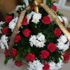 Фото товара Корзина "Жёлтые хризантемы и розы"" в Мелитополе