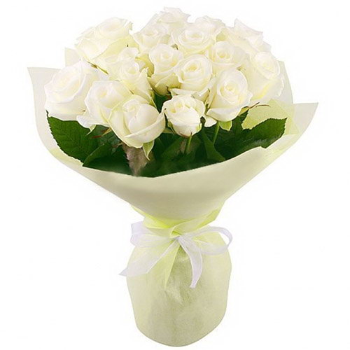 Фото товара 19 белых роз в Мелитополе